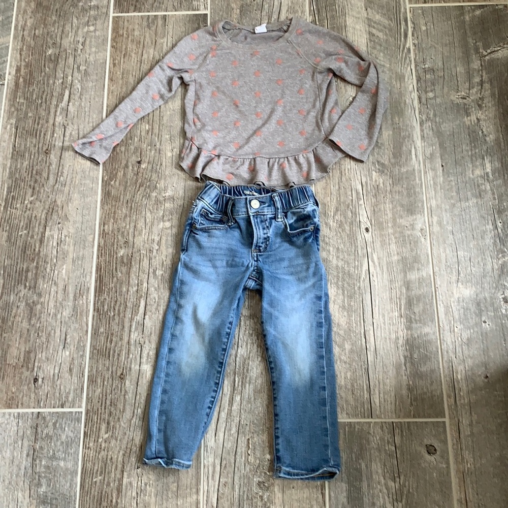 Size 3T outfit from Baby Gap; jeans and sweater